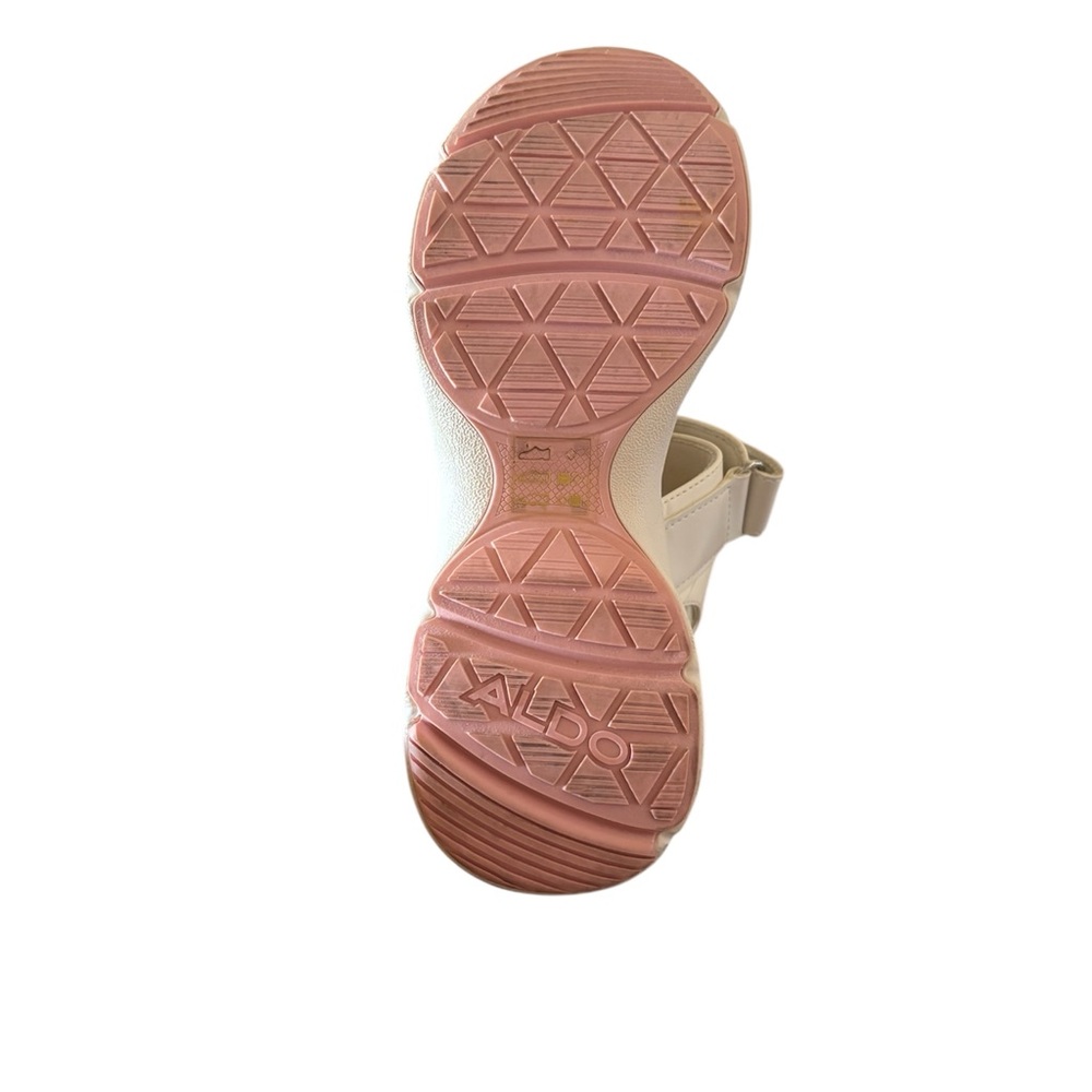 Aldo White and Purple Platform Sandals - Picture 8 of 10